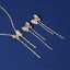 Wedding Jewelry Sets for Brides 18k Gold Plated Butterfly Zircon thumbnail 2