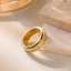 Waterproof 18k Gold Plated Women's Accessories Zircon Couple Stainless Steel Fashion Jewelry Ring thumbnail 1