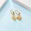 Hot-selling elegant and stylish earrings: stainless steel gold square natural shell rhinestone earrings thumbnail 3
