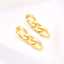 Non-oxidizing 18k gold-plated stainless steel thick chain pendant designed fashion jewelry earrings thumbnail 3
