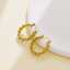 Diamond vintage custom gold-plated crystal designer Korean women's fashion jewelry earrings thumbnail 3