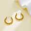 Antioxidant steel jewelry, gold-plated custom women's fashion jewelry earrings thumbnail 2