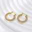 Fashion-customized gold full-diamond hoop earrings, diamond jewelry for women thumbnail 2