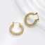 Fashion-customized gold full-diamond hoop earrings, diamond jewelry for women thumbnail 1