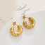 Women's fashion accessories earrings retro C-shaped wholesale 18k gold-plated stainless steel custom earrings thumbnail 2