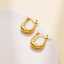 Electroplating wholesale 18k gold-plated women's custom U-shaped gold fashion jewelry shiny stainless steel earrings thumbnail 3
