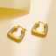 Diamond vintage custom gold-plated crystal designer women's fashion statement hoop pearl fine jewelry earrings thumbnail 3