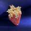 Lonceen Vibrant Crystal-Studded Strawberry Brooch (18K Gold Plated) thumbnail 1