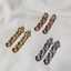 Lonceen Bold Chunky Chain Zircon Drop Earrings thumbnail 1