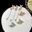 Lonceen Romantic Asymmetric Butterfly Zircon & Pearl Drop Earrings thumbnail 2