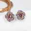Dangle Earrings Wholesale 18k Gold Plated Brass Flower Zircon Earrings thumbnail 3