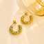 Fashion wholesale women's 18k water drop jewelry twist band diamond earrings thumbnail 2