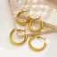 Simple Large Hoop Earrings 18k Gold Color, for Chubby Women, Multi-size, Stainless Steel, Fashion Jewelry Earrings thumbnail 2