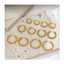 Simple and high-quality 18k gold-plated glossy women's C-shaped stainless steel hoop fashion jewelry earrings thumbnail 1