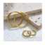 Simple, stylish, high-quality 18k gold-plated C-shaped women's diamond-shaped stainless steel hoop fashion jewelry earrings thumbnail 1
