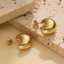 Luxurious, fashionable, high-quality 18k gold-plated glossy C-shaped thick hollow stainless steel fashion jewelry earrings for women thumbnail 3