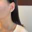 Élégantes boucles d'oreilles puces en argent 925 et moissanite VVS pour un luxe quotidien thumbnail 3