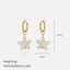 Gold Stainless Steel Starfish Earrings for Women by Lonceen thumbnail 3