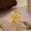 Modern Gold Stainless Steel Ring Adjustable by Lonceen thumbnail 1