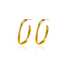 Irregular Gold Stainless Steel Earring Minimalist Hoop thumbnail 2