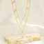 Gold Layered Cross Pendant Stainless Steel Necklace thumbnail 1
