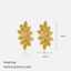 Gold Stainless Steel Leaf Stud Earrings thumbnail 3