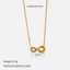Gold Stainless Steel Infinity Necklace for Women thumbnail 3