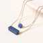 Lonceen Stainless Steel Necklace with Lapis Lazuli Stone thumbnail 1