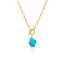 Lonceen Stainless Steel Necklace with Turquoise Stone thumbnail 3