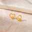 Boucles d'oreilles puces Lonceen en acier inoxydable plaqué or, en forme de cœur, de fleur et de perle – Bijoux romantiques et délicats thumbnail 1