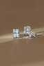 Boucles d'oreilles chics et luxueuses en moissanite et argent sterling 925 de Lonceen thumbnail 3