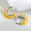 Boucles d'oreilles Lonceen en acier inoxydable jaune pour femme thumbnail 2