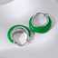 Boucles d'oreilles Lonceen en acier inoxydable vert pour femmes thumbnail 1
