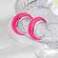 Boucles d'oreilles Lonceen Barbie roses en acier inoxydable pour femmes thumbnail 3