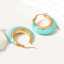Boucles d'oreilles Lonceen en acier inoxydable Tiffany Blue 318 thumbnail 1