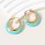 Boucles d'oreilles Lonceen en acier inoxydable Tiffany Blue 318 thumbnail 2