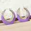 Boucles d'oreilles Lonceen en acier inoxydable violet clair pour femmes thumbnail 1
