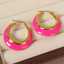 Boucles d'oreilles Lonceen Barbie roses en acier inoxydable pour femmes thumbnail 2