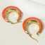 Boucles d'oreilles Lonceen en acier inoxydable orange pour femme thumbnail 3