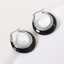 Boucles d'oreilles Lonceen en acier inoxydable noir pour femme thumbnail 1