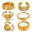 Waterproof Gold Plated Custom Open Stainless Steel Jewelry Wholesale Ring Anillos Joyeria De Acero Non-Oxidizable Joyas Mayor thumbnail 1