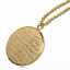 Muslim Religious 18K Gold Plated/Silver Plated Stainless Steel Allah Coin Pendant Necklace thumbnail 2