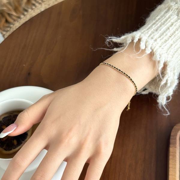 Premium Silver Bracelet Italy 925 with Sterling Silver Mens Stackable Design