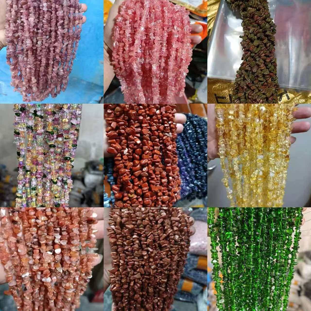 Wholesale Natural Stone Jewelry Necklace with Beaded Designs