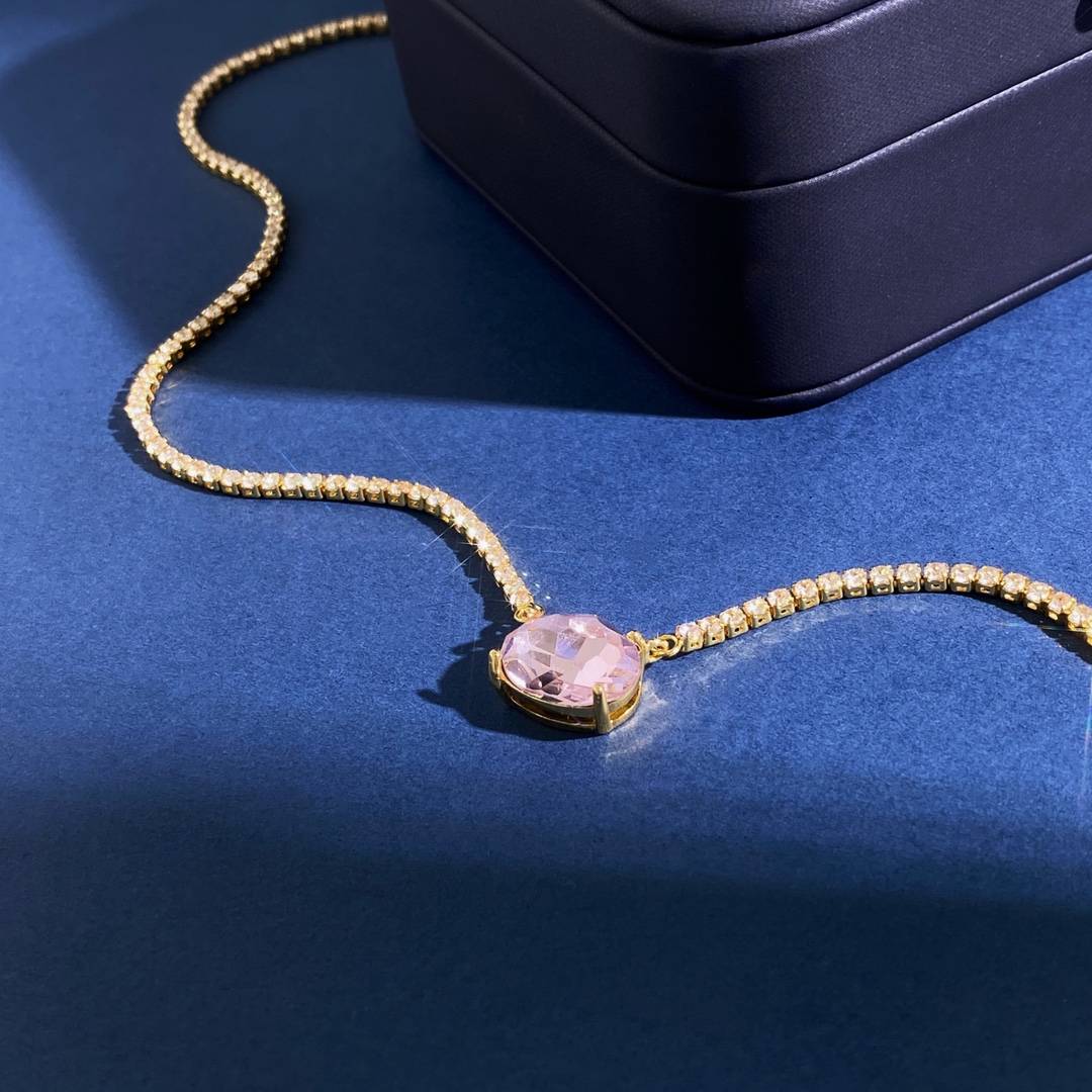 Lonceen 18K Gold Necklace with AAA Zirconia - Elegant Design