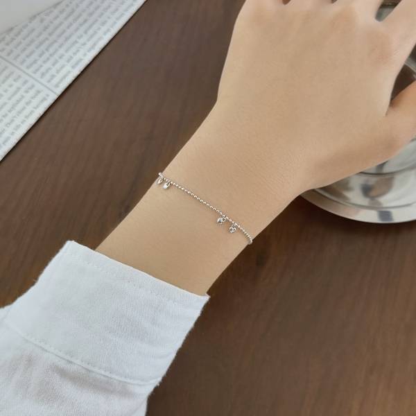 Bracelet Lonceen en argent 925 plaqué or 18 carats, en forme de larme, pour femme