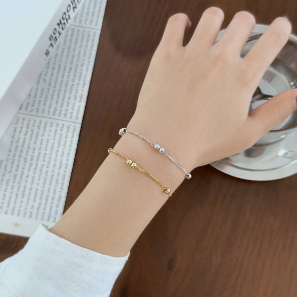 Bracelet Lonceen en argent 925 plaqué 18 carats (ensemble bicolore) pour femme