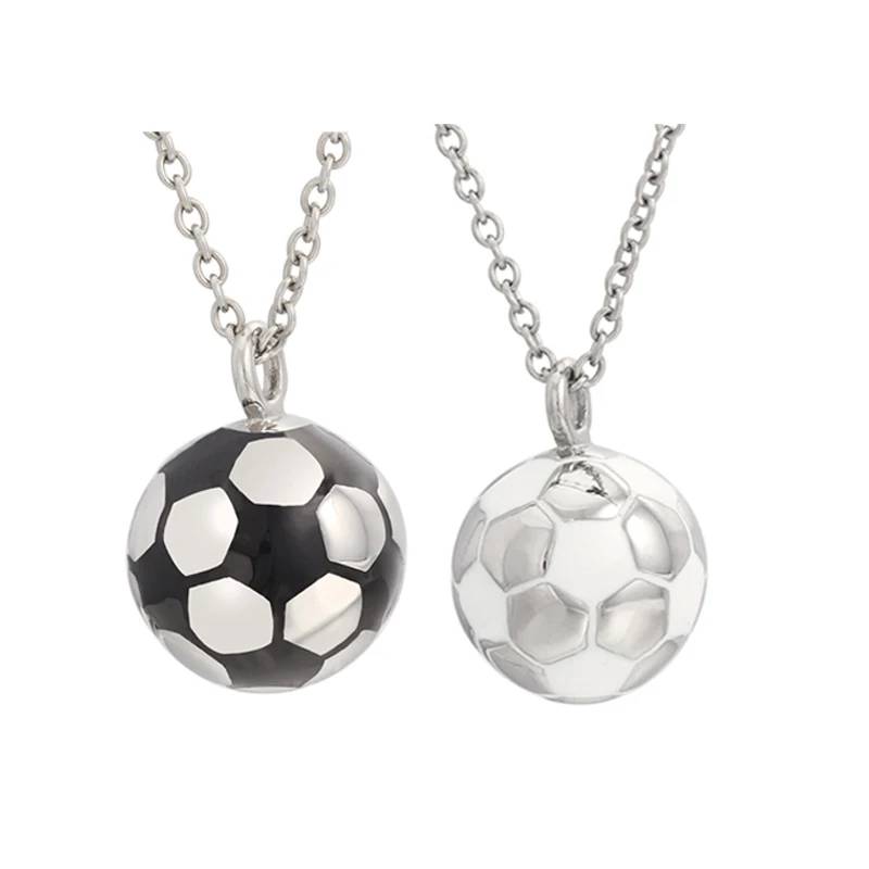 Masculine Sports-Themed Stainless Steel Soccer Necklace (Durable & Hypoallergenic)