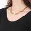 Stainless steel Cuban chain necklace plated with 18K gold: Top-tier luxury clavicle chain! thumbnail 1