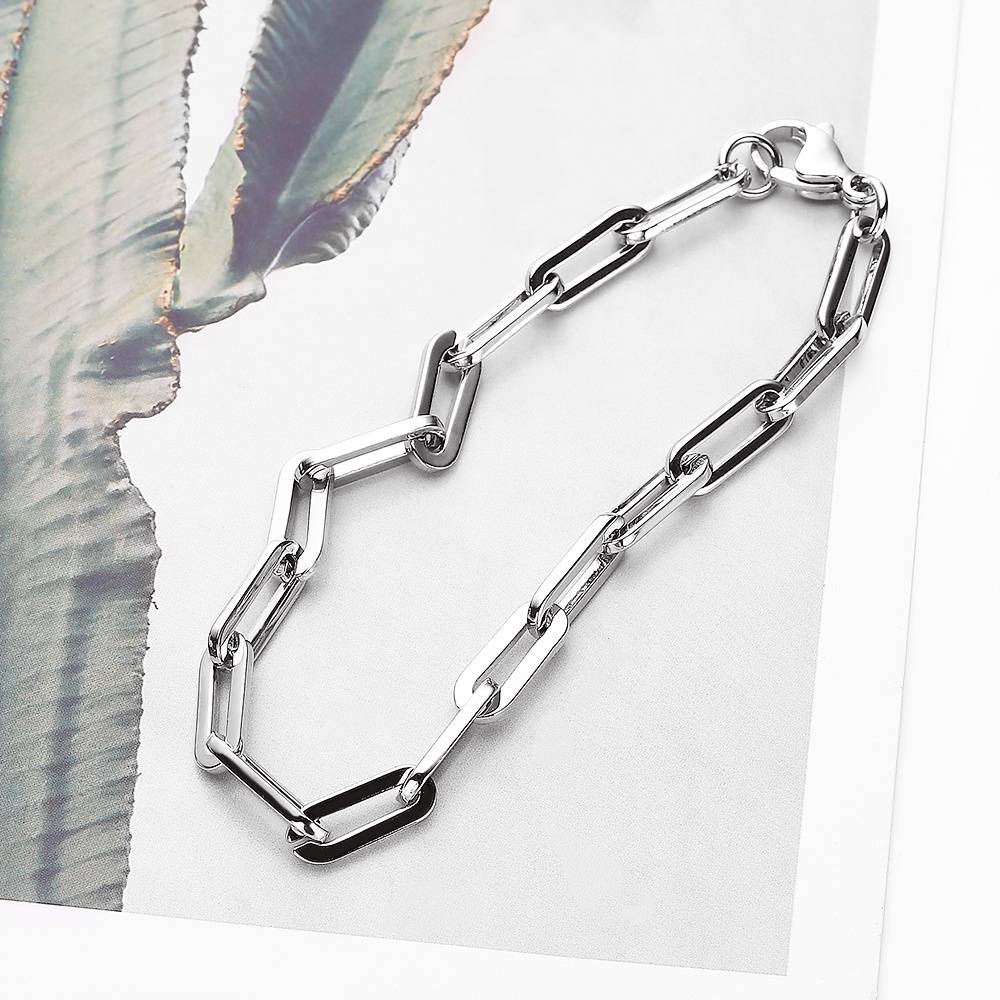 Wholesale handmade bracelets, new style 18k silver stainless steel simple and exquisite bracelets